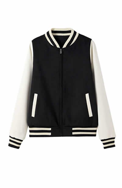 F372UN 500gsm Women's/Junior Wool Blend Soft Shell Varsity Jacket